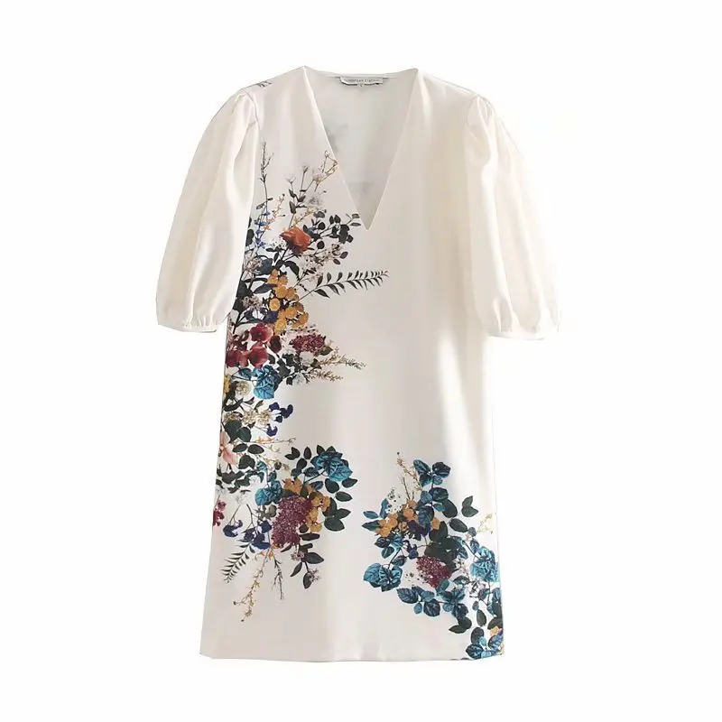 Популярная новинка 357-45-9265 Европейская и американская мода платье с цветочным