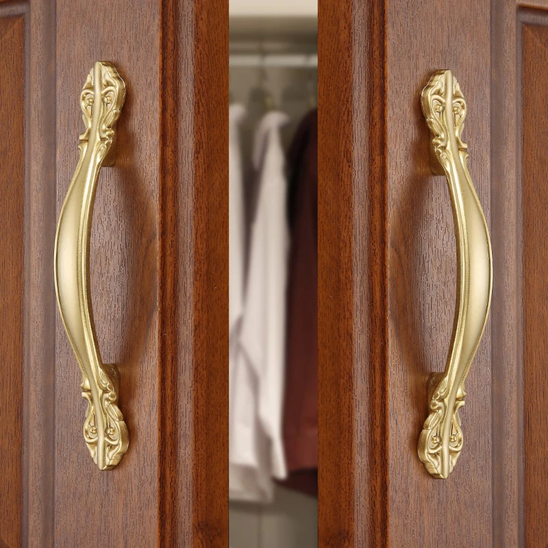 JD Твердые медные ручки шкафа кухонные дверные для выдвижных ящиков Европейское