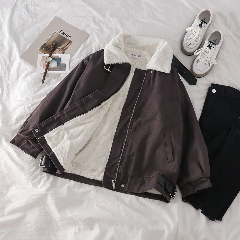 Yang gao mao рабочая одежда хлопковое Пальто мотоциклетная куртка Женская осень и