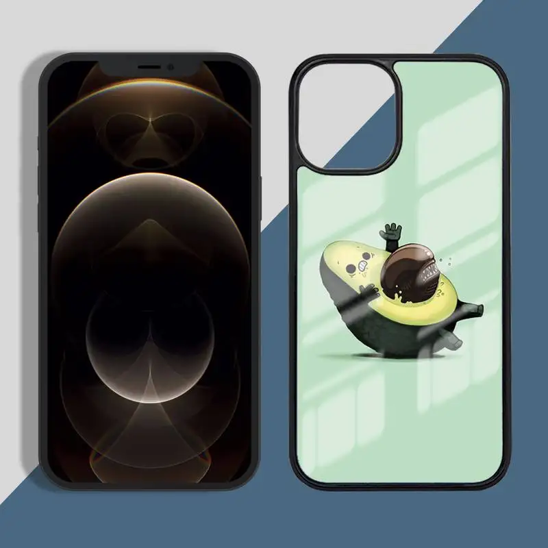 

Fruit Avocado funny lovely Phone Case for iPhone 11 12 pro XS MAX 8 7 6 6S Plus X 5S SE 2020 XR Hard PC