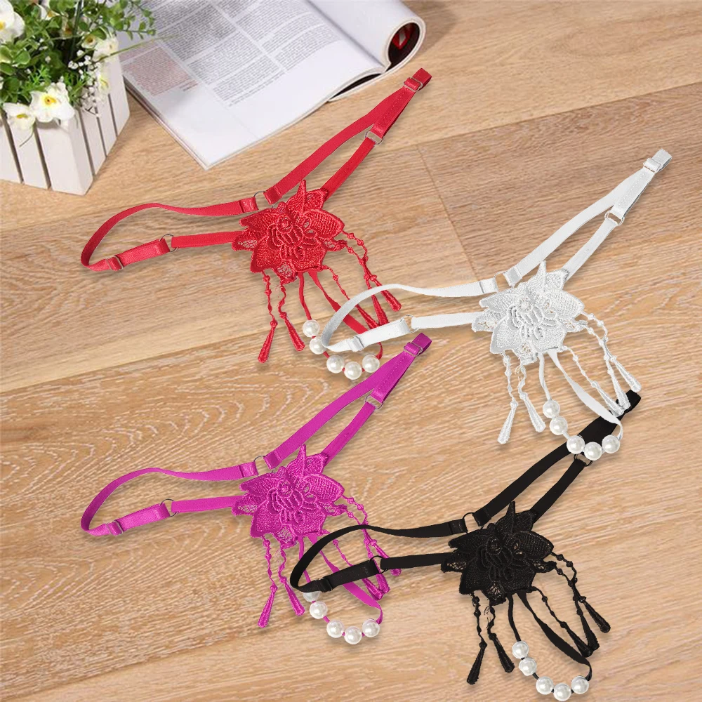 Женское нижнее белье с бусинами для клитора женские трусики промежностью