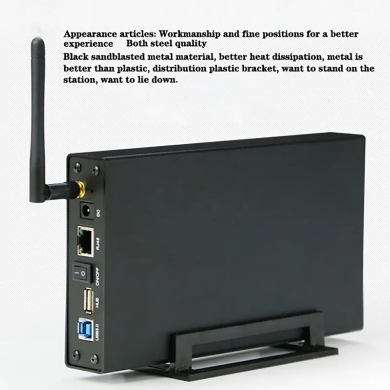 Беспроводной Жесткий диск 3,5 дюймов USB3.0 частный облачный NAS смарт-маршрутизатор для хранения данных