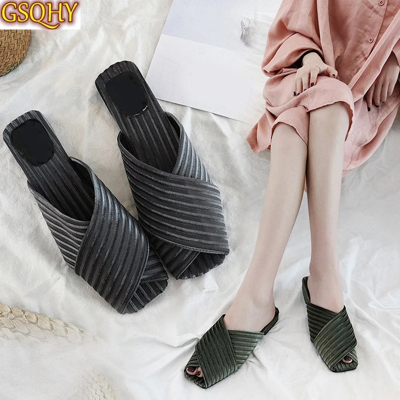 

Сандалии женские замшевые без застежки, Босоножки с открытым носком, плоская подошва, модная удобная обувь, лето 2021