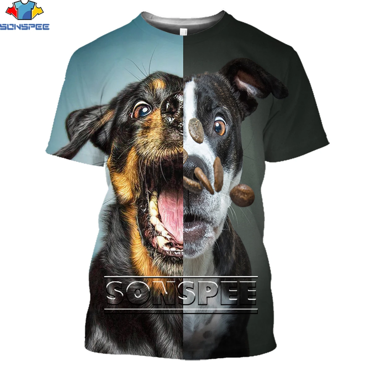 

Футболка Мужская/женская с коротким рукавом, с принтом собаки
