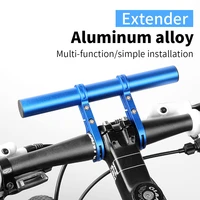 10cm 20cm 30cm aluminum alloycarbon tube bicycle handlebar extender mount mtb bike cycling headlight bracket flashlight holder