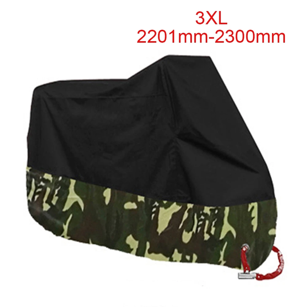 3XL-Hei-JunLv Чехол для мотоцикла Kymco Ak 550 Monster 696 Kawasaki Vn800 Wr250R Sv650S Zzr 1100 Honda Magna# O0294 - Цвет: 3XL-Hei-JunLv