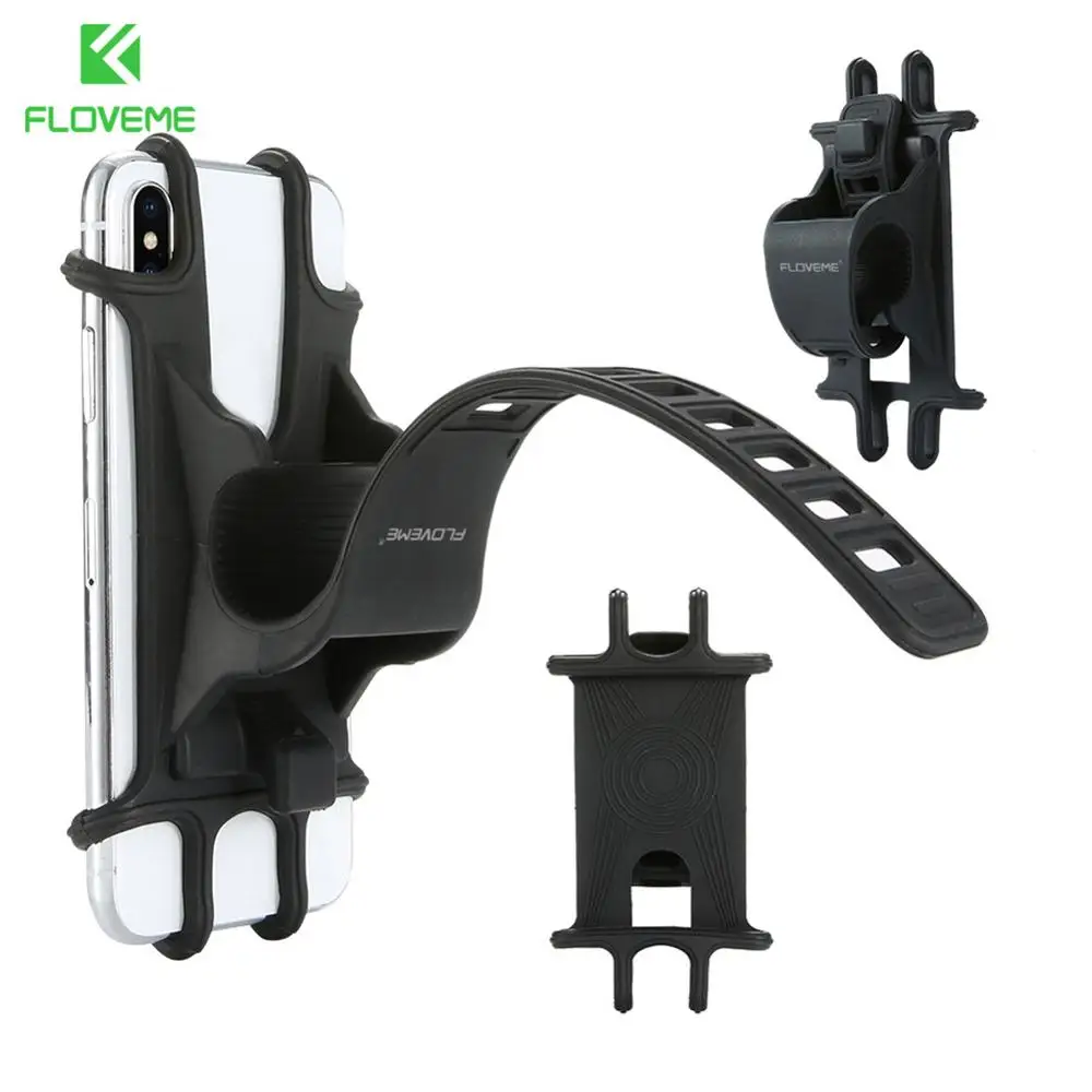 

Universal Bike Motorcycle Mobile Phone Stand Holder Silicone Non-slip Buckle Pull Phone Mount Handlebar Bracket Dropshipping