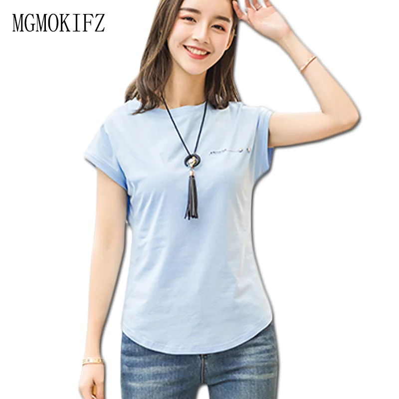 Рубашка из 95% хлопка высокого качества женская блузка летние однотонные синие