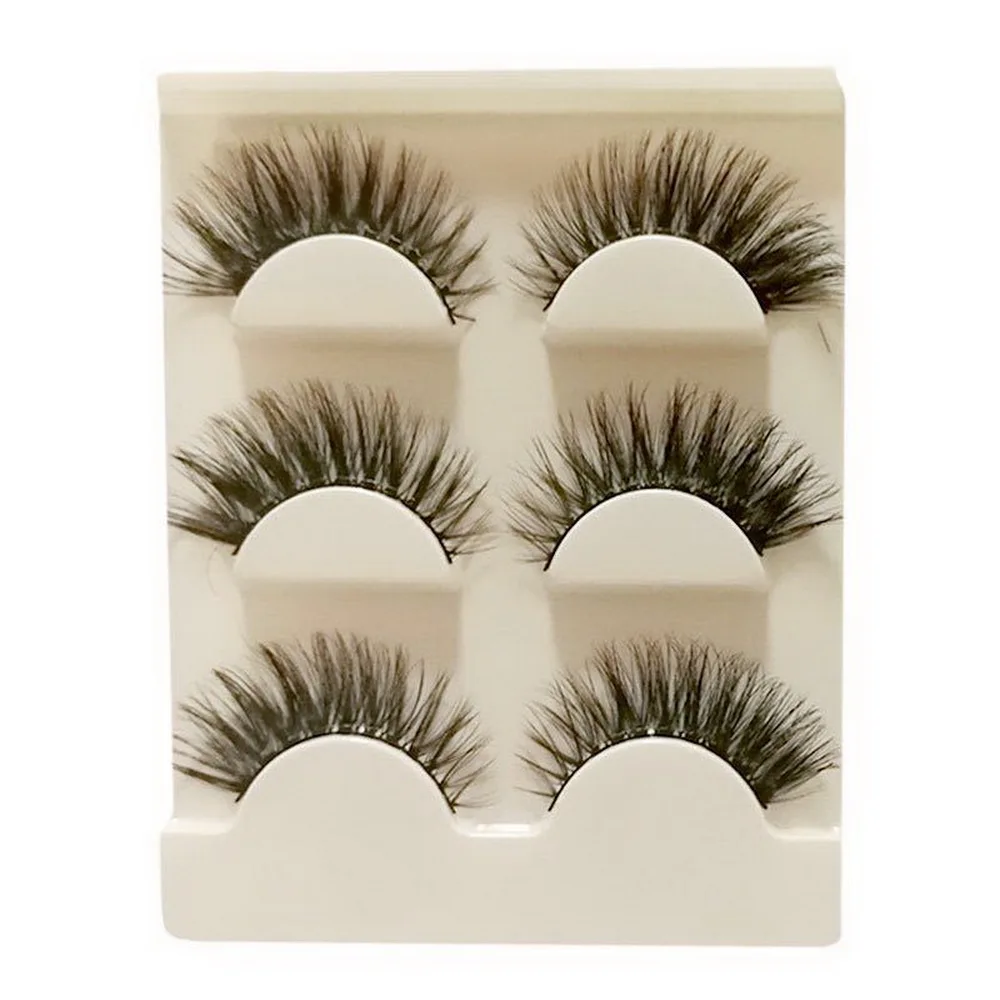 3 пары накладные ресницы искусственные норковые волосы натуральные мягкие