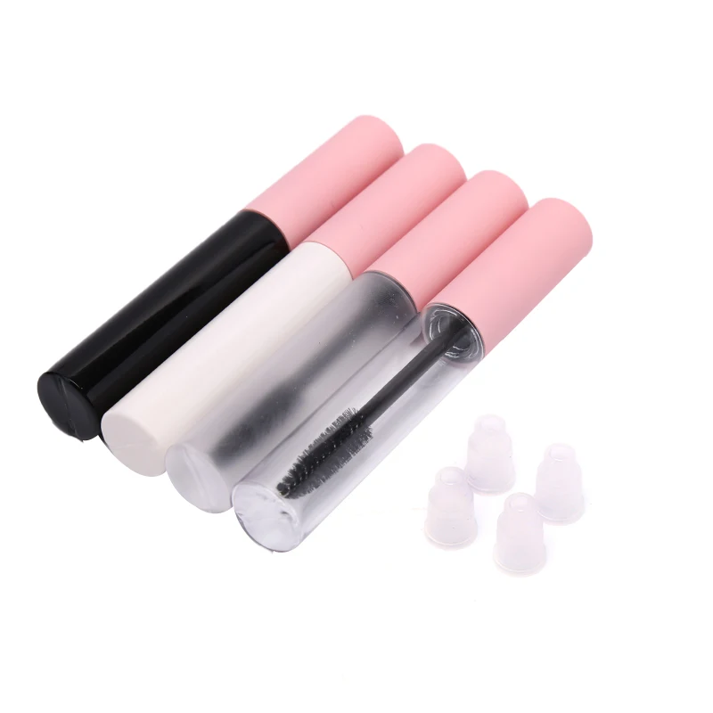 

1PCS Empty Lip Gloss Tubes Round Cosmetic DIY Pink Mascara Tubes Eyeliner Refillable Containers