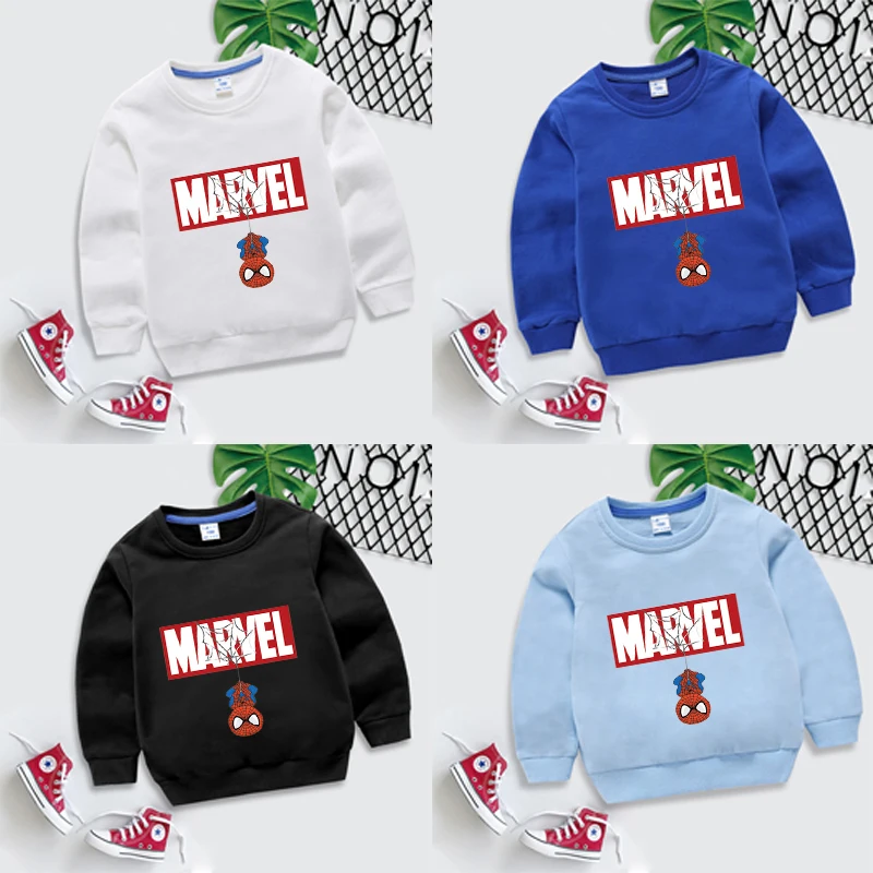 Новинка детский топ толстовка с капюшоном Человек-паук новая Пижама футболка