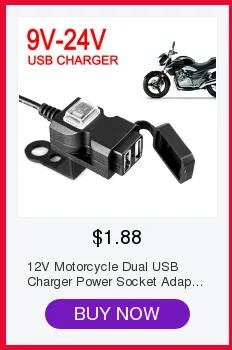 Мотоцикл usb зарядное устройство адаптер питания 12-24 В 3.1A двойной USB разъем зарядное устройство для автомобиля Мотоцикл Грузовик ATV универсальные аксессуары