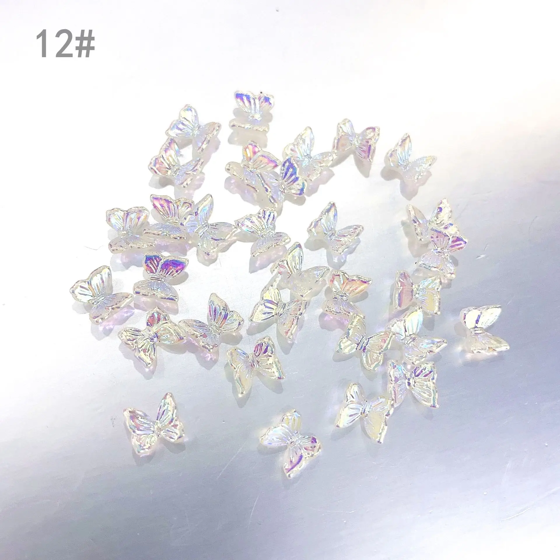 

30pcs Nail Art Butterfly Decals Small Butterfly Epoxy UV Resin Mold Filling Butterfly Decorative Jewelry Making Craft DIY