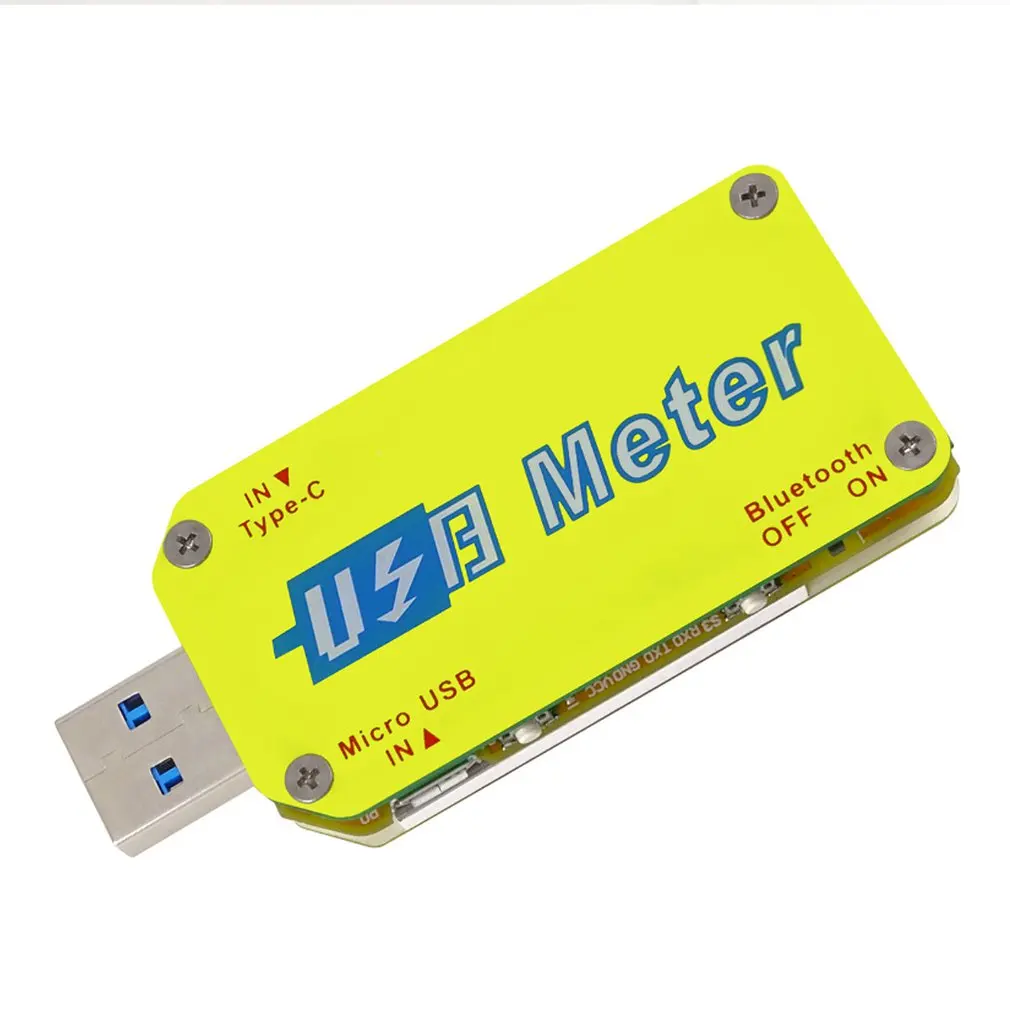 RD UM34 UM34C вольтметр usb тестер для приложения USB 3 0 тип-c DC Амперметр измеритель