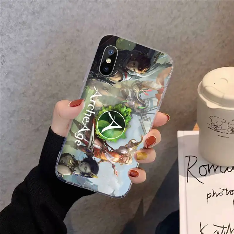

Arche Age game Phone Case Transparent for iPhone 11 12 mini pro XS MAX 8 7 6 6S Plus X 5S SE 2020 XR