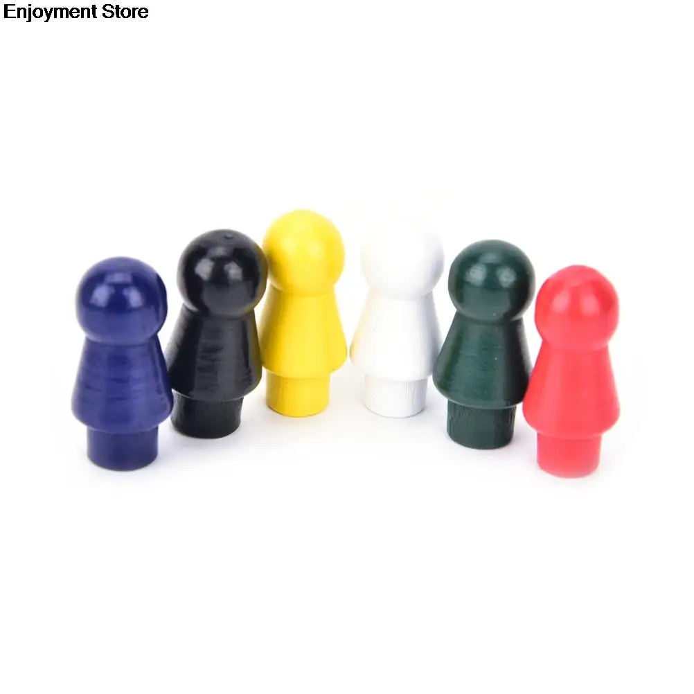 Новые шахматы китайские шашки шесть цветов деревянные Запасные детали игры 60шт \