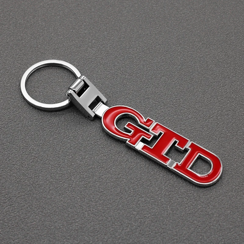 3D металлический брелок GTD для автомобильных ключей автомобильная эмблема кольца