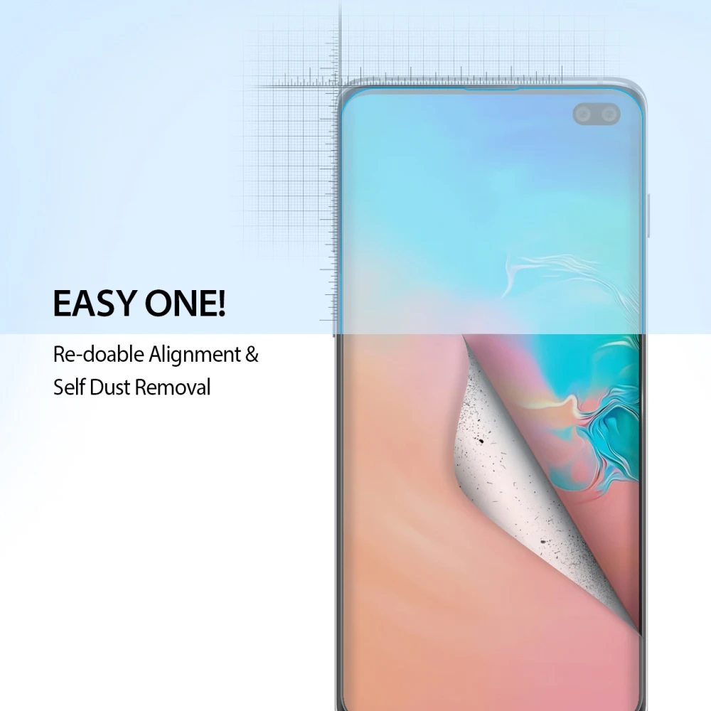 Защитная пленка для экрана Ringke двойная легкая Galaxy S10 Plus с высоким разрешением в