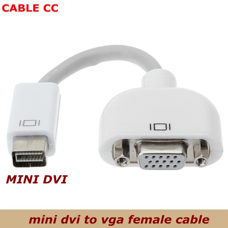 The best quality of 10cm mini DVI to VGA RGB mother video audio adapter for Apple Macbook and projector | Компьютеры и офис
