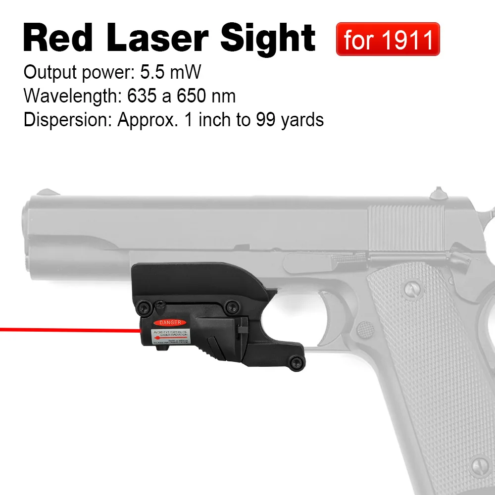

Laser Sight military accessories laser aimer red Laser sight for 1911 Pistol for rifle scope for hunting
