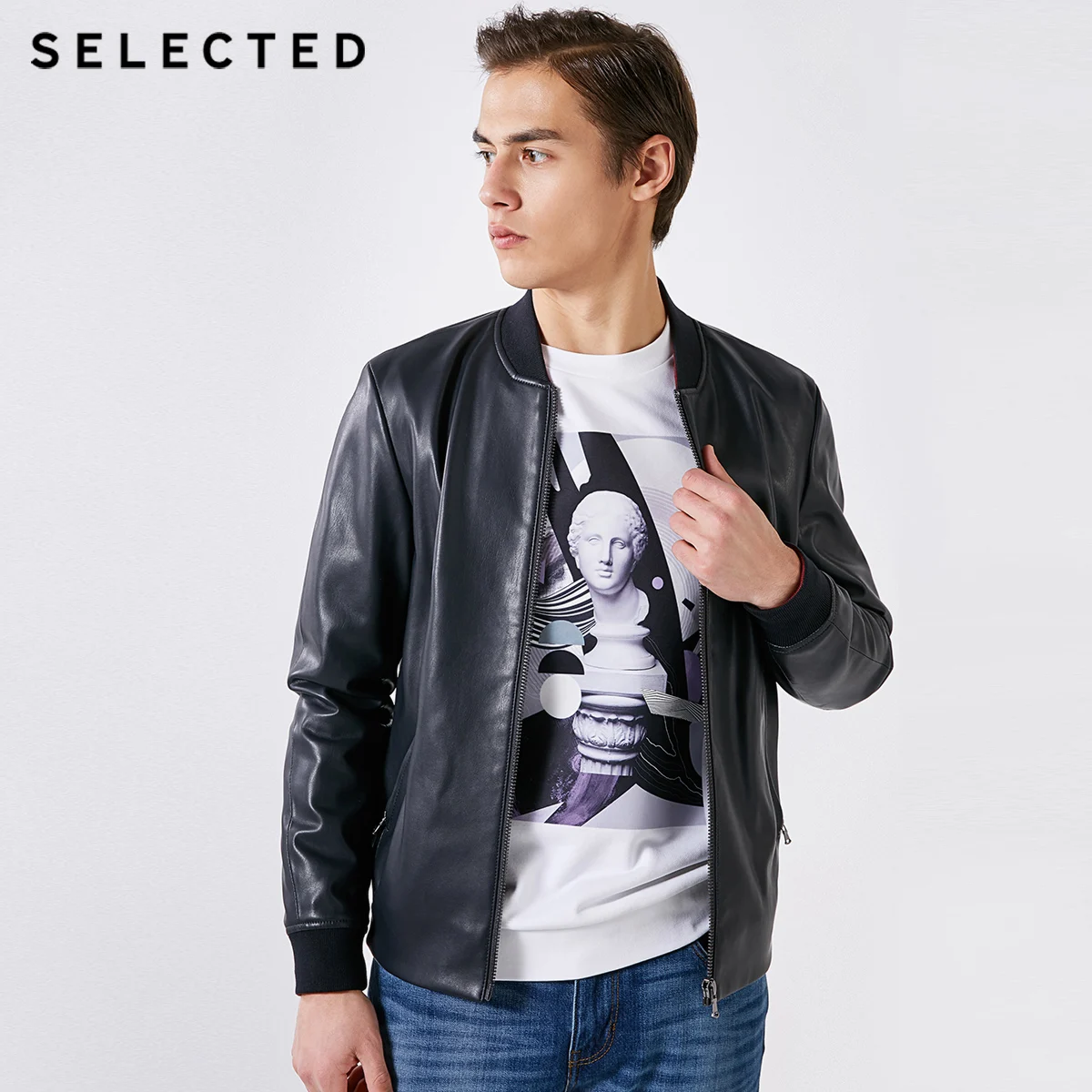 Презентация избранных новых Для мужчин искусственная ( ый бейсбольная куртка