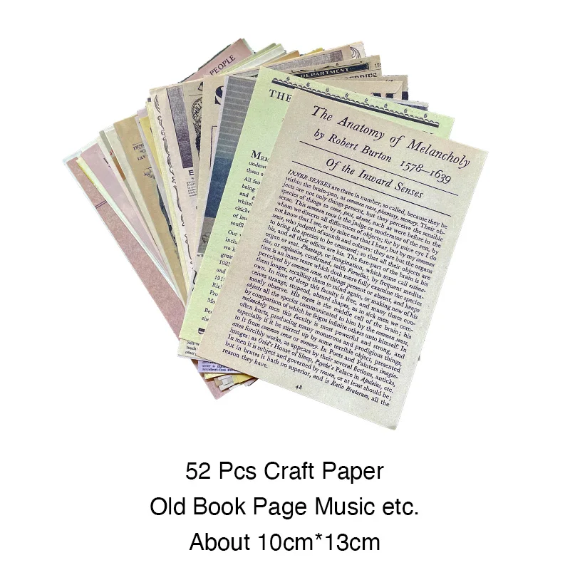Kit de papel Vintage para &aacute;lbum de recortes, 230 hojas, papel decorativo para diario de basura, hecho a mano papel artesanal, suministros para &aacute;lbum de recortes-5