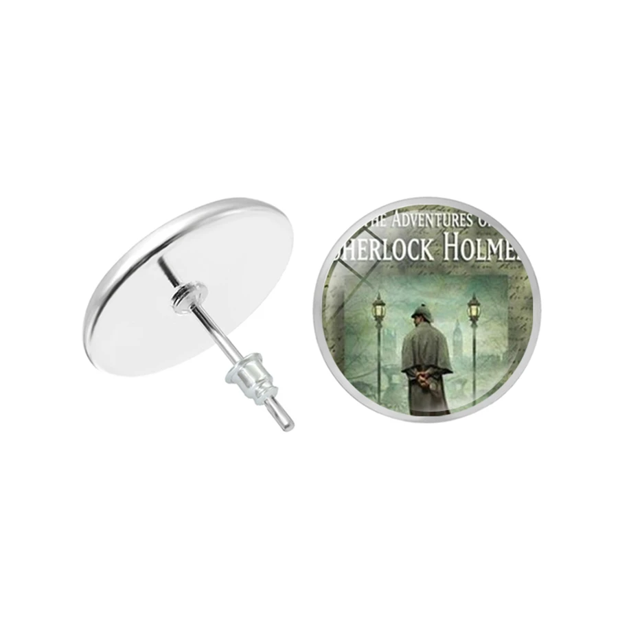 Sher серьги с замком я Шерлок фильм Холмс черный белый стеклянный купол