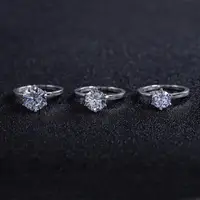 Moissanite Art Deco Stacking Ring Set 5