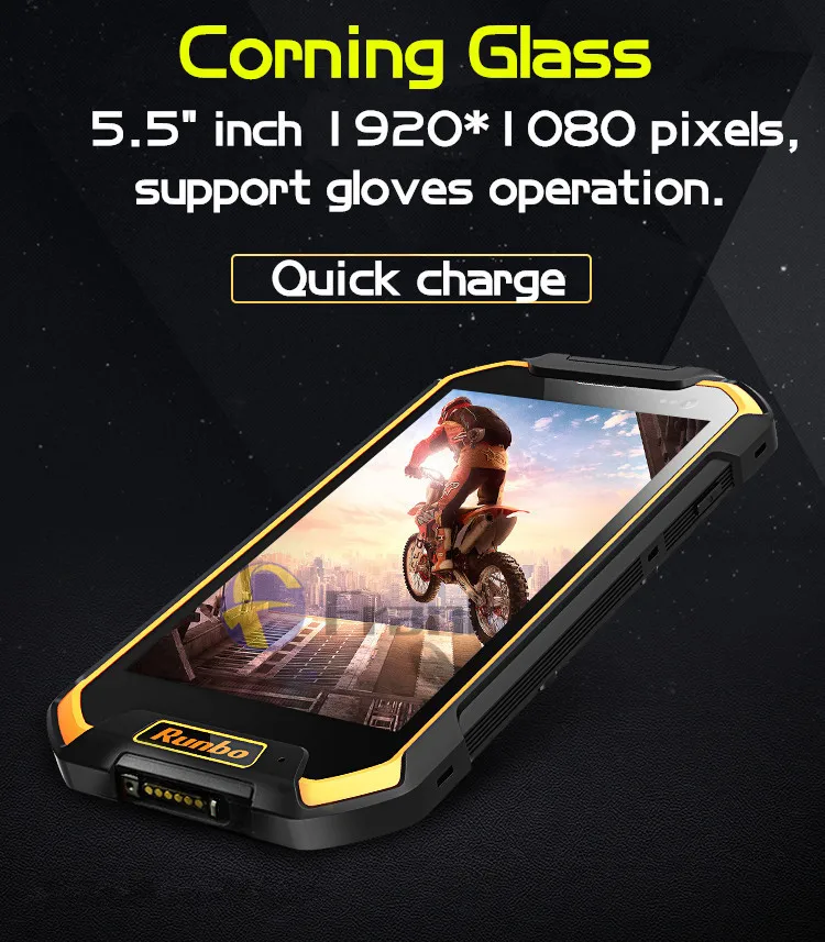 Оригинальный Runbo F1 Plus IP67 водонепроницаемый мобильный телефон 6 ГБ 64 Android 7 0 прочный