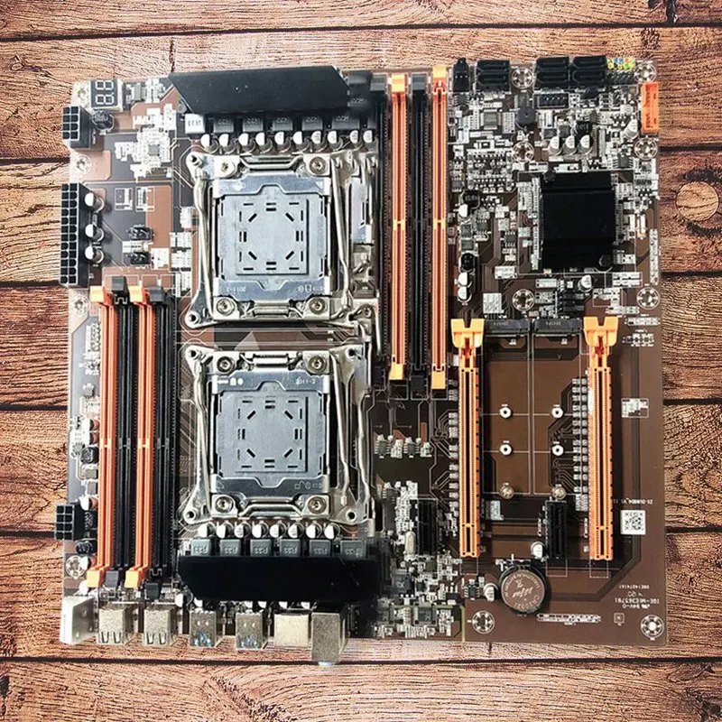 Материнская плата X99 Dual CPU LGA 2011 DDR4 RECC 2011-V3 V4 M.2 интерфейс SATA 3.0X6 материнская