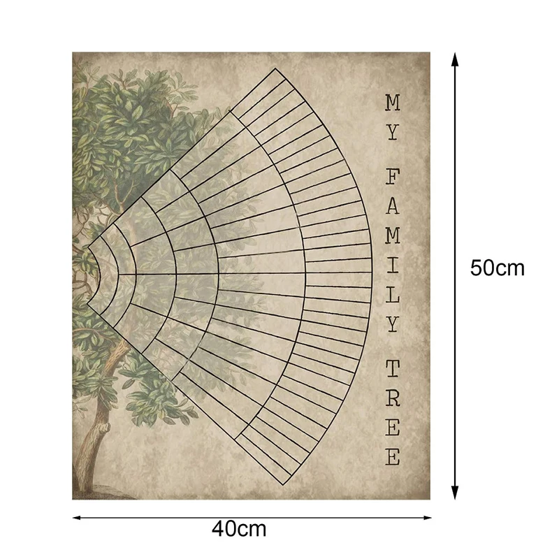 Диаграмма семейного дерева для заполнения постера геналогии поколения 5/6/7 | Дом и