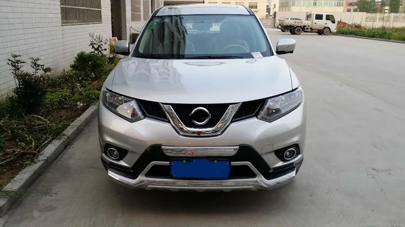 Передний и задний бампер для Nissan X-Trail диффузор бамперы защита для губ боковые юбки для Nissan X trail
