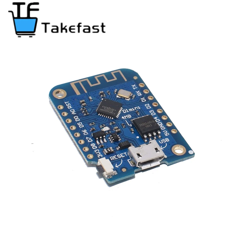 Плата для разработки Wemos D1 Mini V3.0.0 WIFI на основе ESP8266 CH340 CH340G 4 Мб Arduino Nodemcu V2 MicroPython -