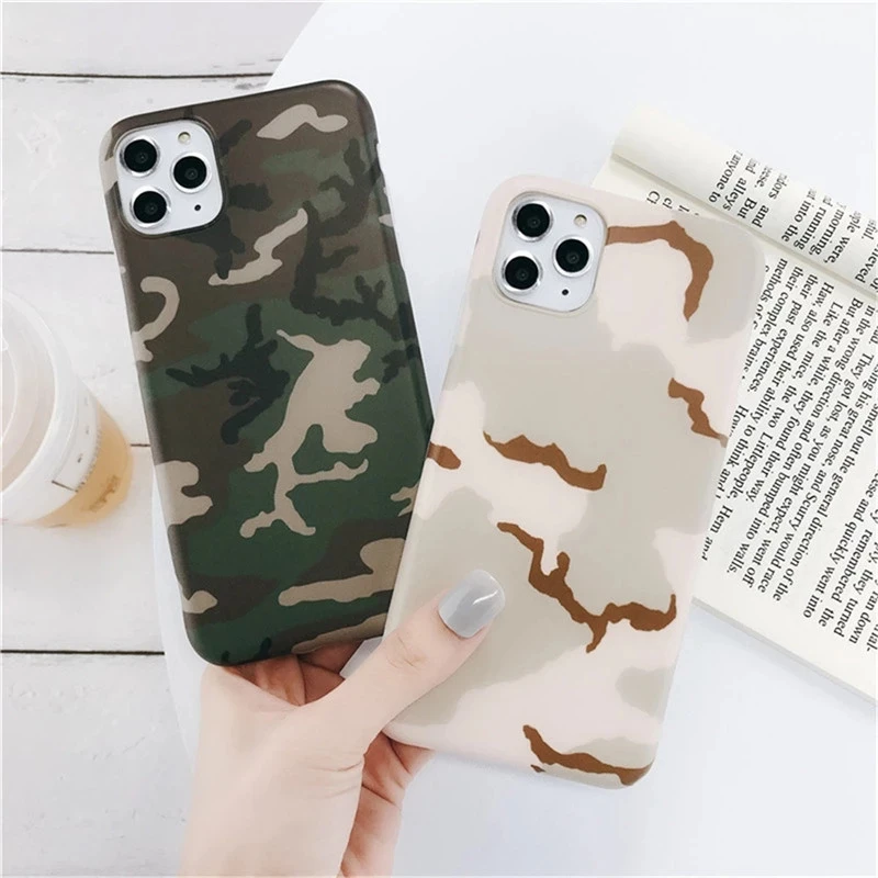 

Camouflage Pattern Camo Military IMD Phone Case For iPhone 12 11 Pro MINI X XS XR MAX 7 8 Plus SE 2020 Army Silicone Back Cover
