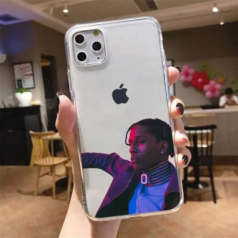 

America rapper Asap Rocky Phone Case Transparent for iPhone 6 7 8 11 12 s mini pro X XS XR MAX Plus