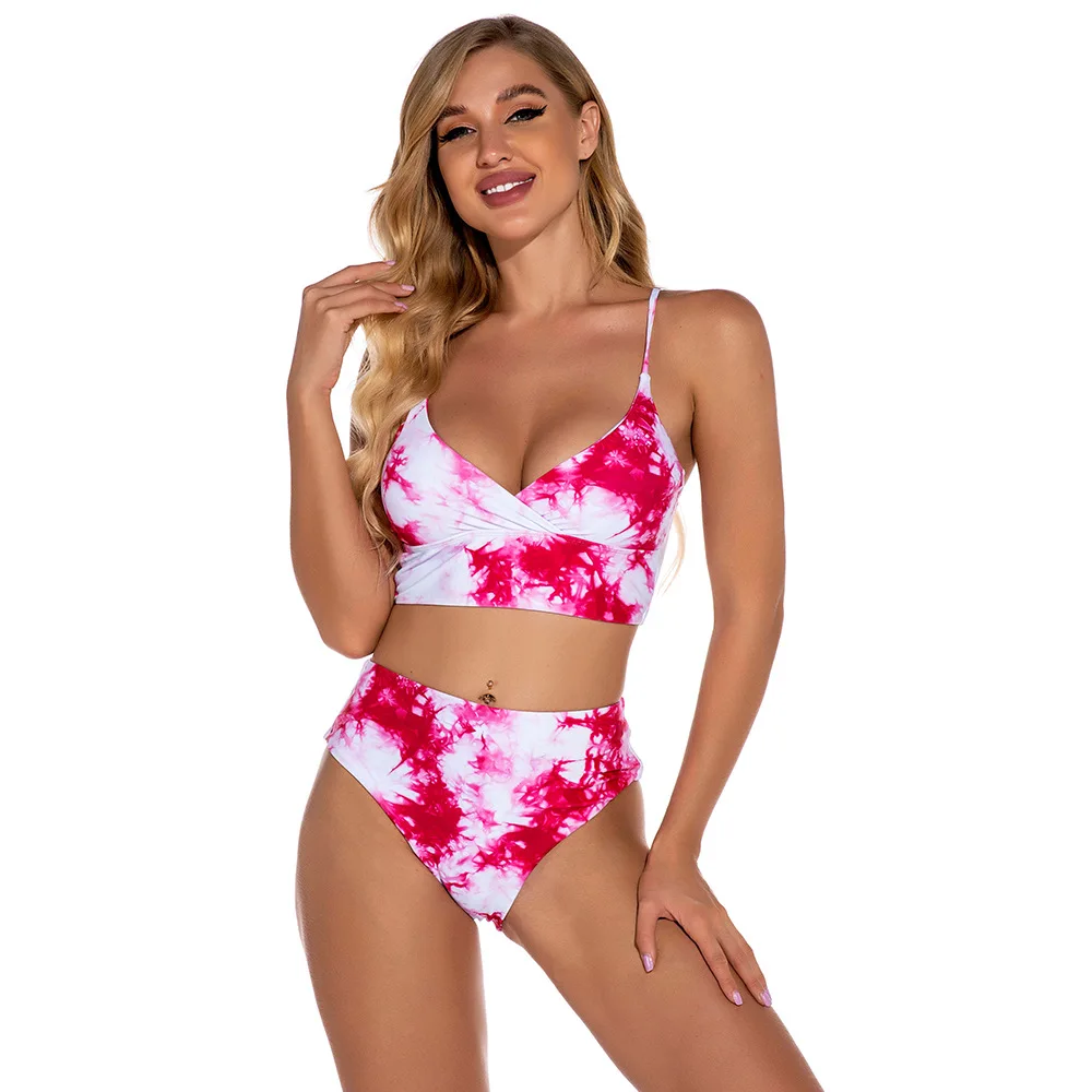 

Sexy High Waist Bikini Set Tie Dye Swimwear Women Bikinis 2021 Mujer Summer Bathing Suit Women Micro Bikini Push Up Swimsuit