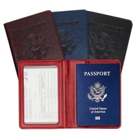 fashionable men and women american passport holder travel document credit card passport holder portable business passport holder