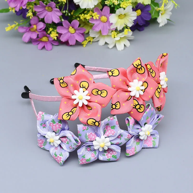 wholesale 12 colors flowers hairband for girls headbands women designer brand women's hair accessories A06-1 |