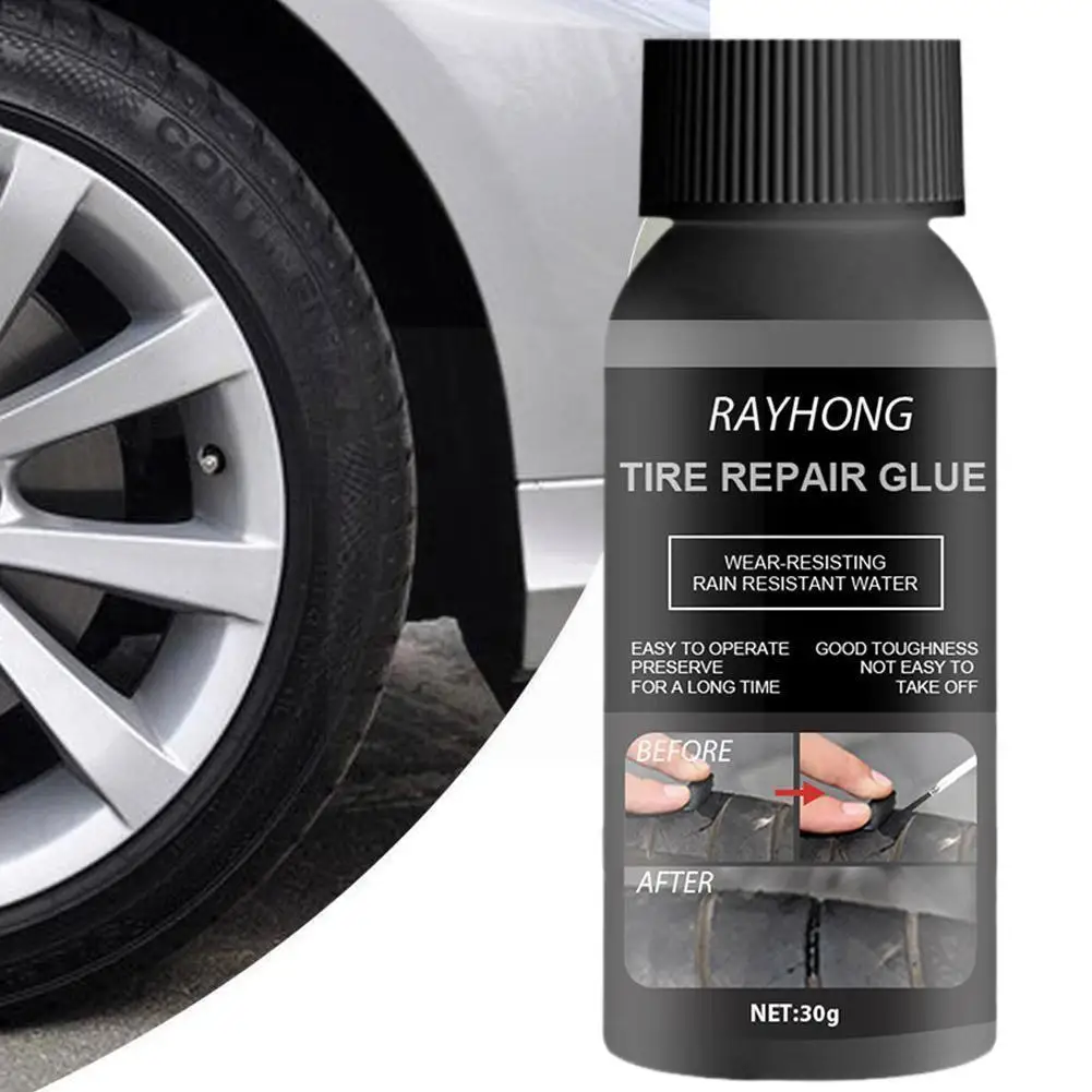 

Powerful Car Tire Glue Tire Sealant Repair Glue Multifunction S4D8