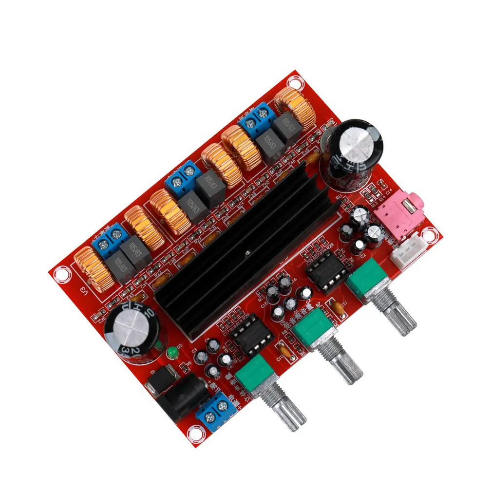 Xh-M139 2.1 Channel Digital Power Amplifier Board 12V-24V Wide Voltage Tpa3116D2 2*50W+100W | Электроника