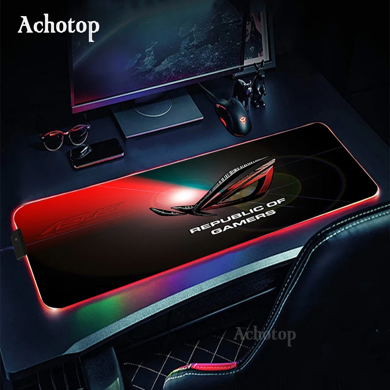 

ASUS Mouse Pad Gaming Mouse Pad Large RGB Computer Mouse Mat XXL XL Mousepad Gamer Keyboard Carpet Desk Mat PC Game Mouse Pad