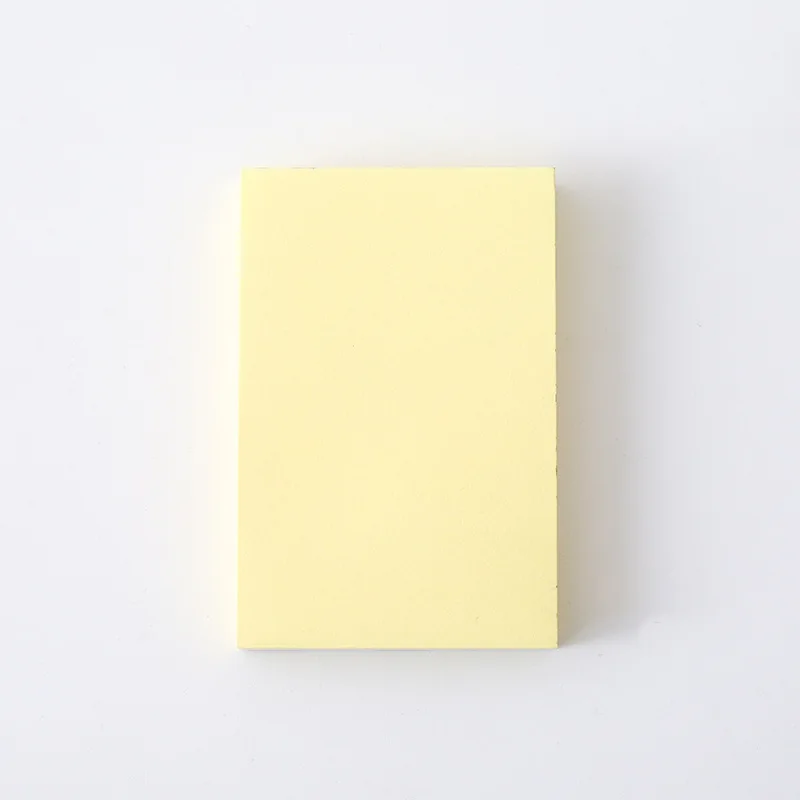 Small yellow Kawaii Канцелярские товары 100 сплошной цвет post-it Примечания два размера большой квадратный самоклеющиеся удобные наклейки студенческие канцелярские принадлежности - Цвет: Small yellow