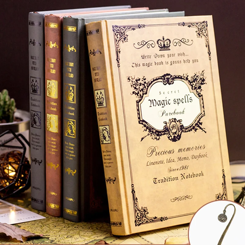 European Retro Thick Magic Notebook Creative A5 Diary Book Classical Gifts for Students | Канцтовары для офиса и дома