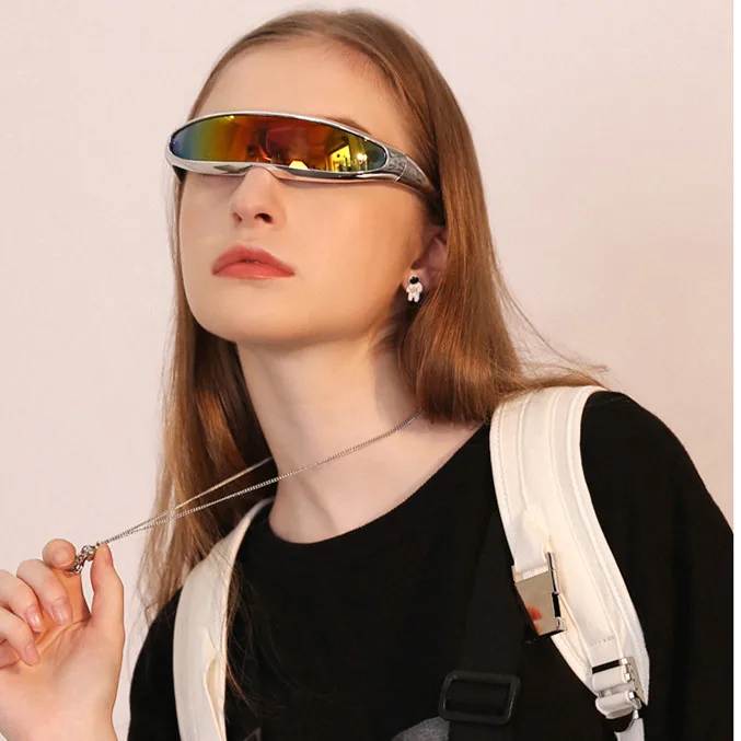 Мужские и женские цельные очки Future Soldier, персональные очки Gafa de sol UV400, суперпопулярные модные вечерние очки, очки