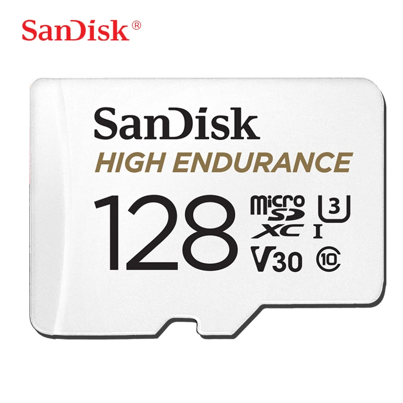 

SanDisk High Endurance MicroSD Card 32GB 64GB 128GB 256GB Up To 100MB/s C10 Video Speed U3 V30 Full HD 4K For Video Monitoring