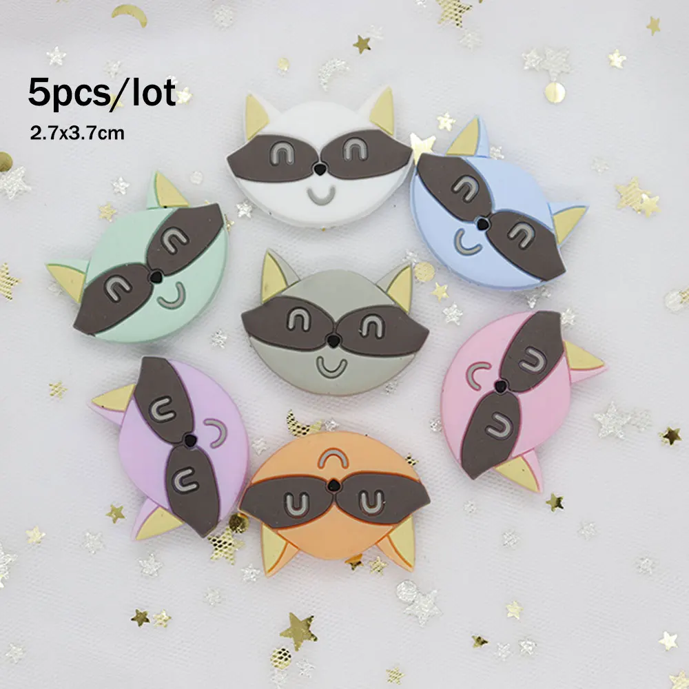 5 шт. силиконовые бусины для прорезывания зубов 2 7 см|Детские прорезыватели| |