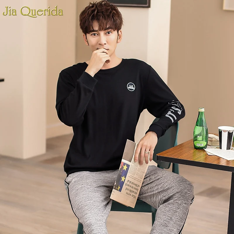 Новинка Женский комплект из 2 предметов ночное белье 100% хлопок пижамы длинный