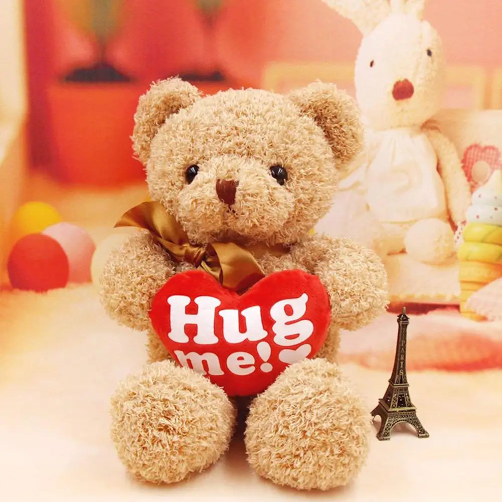 Подарок на день Святого Валентина романтический плюшевый медведь набивное