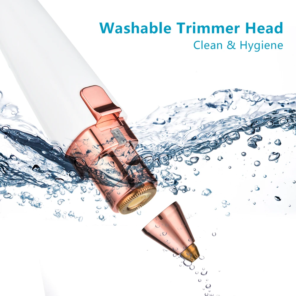 

Electric Eyebrow Trimmer Painless Hair Removal Shaver Pen for Women USB Rechargeable Mini Eye Brow Razor Portable Hair Epilator