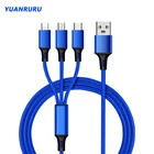 USB-кабель 3 в 1 Type-C для iPhone, Android, Huawei, Xiaomi, IPhone